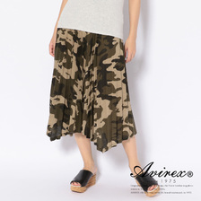 AVIREX PLEATED CAMO HEM SKIRT 6296060画像