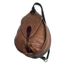 MARK HONORE COW LEATHER SWAGGY BAG brown画像
