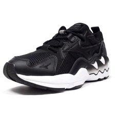 MIZUNO WAVE RIDER 1 BLK/WHT/SLV D1GA192709画像