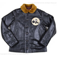 TOYS McCOY N-1 DECK LEATHER JACKET FELIX THE CAT "TOUGH MINDED CAT" TMJ1913画像