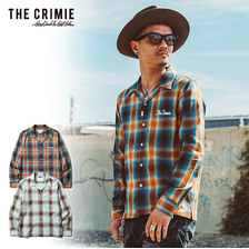 CRIMIE OPEN COLLAR CLASSIC CHECK SHIRT CR01-01K5-SL01画像