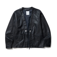 CRIMIE LEATHER CARDIGAN CR01-01K5-JK53画像