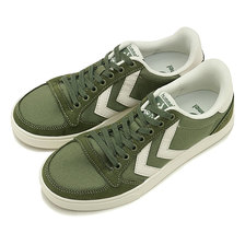 hummel SLIMMER STADIL CANVAS LOW GREEN HM205900-6027画像