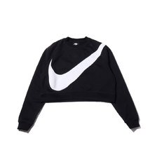 NIKE AS W NSW SWSH CREW FLC BB BLACK/WHITE BV3934-011画像