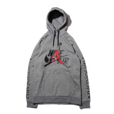 NIKE M J JUMPMAN CLASSICS FLC PO CARBON HEATHER/BLACK BV6010-091画像