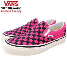 VANS Classic Slip-On 98 DX OG Pink Neon/Checkerboard Anaheim Factory VN0A3JEXV9N画像