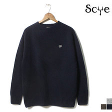 SCYE BASICS 2019AW Shetland Wool Crew Neck Sweater 5119-13600画像