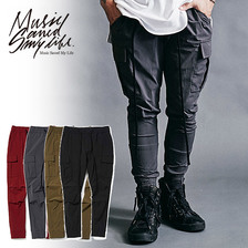 MSML NYLON SKINNY CARGO PANTS M201-01K5-PL01画像