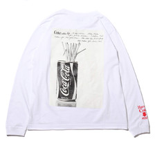 COCA-COLA BILLIONAIRE BOYS CLUB &times; ATMOS LAB BP CAN LS TEE WHITE BBC-COLA04画像