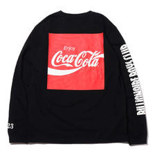 COCA-COLA BILLIONAIRE BOYS CLUB x ATMOS LAB BP COLA LS TEE BLACK BBC-COLA03画像