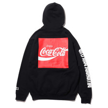 COCA-COLA BILLIONAIRE BOYS CLUB x ATMOS LAB BP COLA HOODIE BLACK BBC-COLA05画像