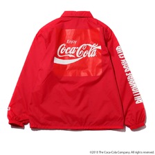 COCA-COLA BILLIONAIRE BOYS CLUB &times; ATMOS LAB BP COLA COACH JACKET RED BBC-COLA06画像