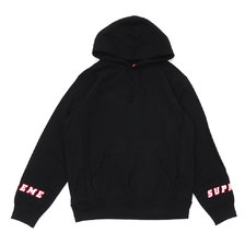 Supreme 19SS Wrist Logo Hooded Sweatshirt BLACK画像