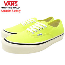 VANS Authentic 44 DX OG Yellow Neon Anaheim Factory VN0A38ENV7M画像