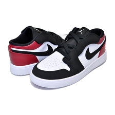 NIKE JORDAN 1 LOW ALT(PS) white/black-gym red BQ6066-116画像