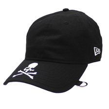 mastermind JAPAN &times; NEW ERA 9THIRTY STRAPBACK CAP BLACKxWHITE画像