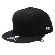 mastermind JAPAN &times; NEW ERA 59FIFTY FITTED CAP BLACKxWHITE画像