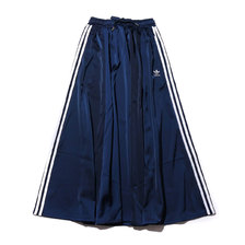 adidas LONG SATIN SKIRT COLLEAGE NAVY FL0045画像