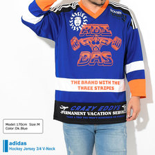 adidas Hockey Jersey 3/4 V-Neck Originals EC7341画像