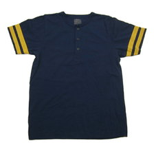 Two Moon Lines on Short Sleeve Henley Neck Tee Shirts 20250画像