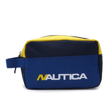 NAUTICA LOGO POUCH NAVY YELLOW画像