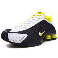 NIKE SHOX R4 BLACK/DYNAMIC YELLOW/WHITE/NOIR/BLANC/JAUNE DINAMIQUE 104265-048画像