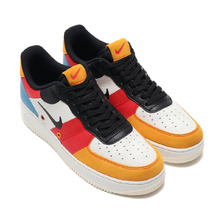 NIKE AIR FORCE 1 '07 PRM 1 SAIL/BLACK-IMPERIAL BLUE-AMBER RISE CI0065-101画像
