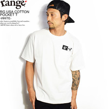 range rg USA cotton pocket T -WHITE- RG19SM-SS11画像