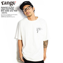 range range flag ! USA cotton big size s/s tee -WHITE- RG19SM-SS10画像