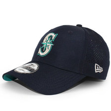 NEW ERA SEATTLE MARINERS PERF PIVOT 9TWENTY STRAPBACK BLACK NR11591228画像