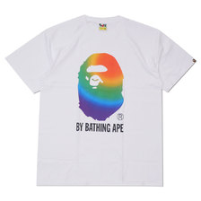 A BATHING APE 19SS RAINBOW BY BATHING TEE WHITE 1F30110055画像