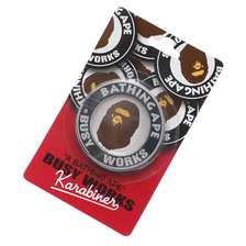 A BATHING APE 19SS BUSY WORKS KARABINER BLACK 1F20182055画像