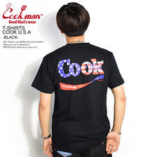 COOKMAN T-SHIRTS COOK U.S.A. -BLACK- 231-91006画像