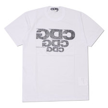 CDG COMME des GARCONS MIRROR LOGO TEE WHITE画像