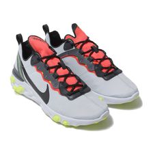 NIKE REACT ELEMENT 55 S PURE PLATINUM/BLACK-DARK GREY BV1507-003画像