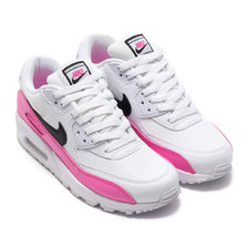NIKE W AIR MAX 90 SE WHITE/BLACK-CHINA ROSE BV0990-100画像