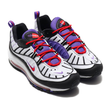 NIKE AIR MAX 98 WHITE/BLACK-PSYCHIC PURPLE 640744-110画像