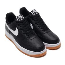 NIKE AIR FORCE 1 '07 2 BLACK/WHITE-WOLF GREY-GUM MED BROWN CI0057-002画像