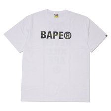 A BATHING APE 19SS 1ST CAMO ASNKA TEE WHITExGREEN 1F20110104画像