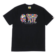 A BATHING APE &times; MEDICOM TOY 19SS CAMO BAPE PLAY TEE BLACK 1F73110906画像