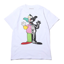THE SIMPSONS &times; SECRET BASE &times; atmos KRUSTY X-RAY TEE WHITE AT19-016画像