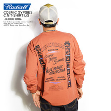 RADIALL COSMIC GYPSIES CREW NECK T-SHIRT L/S -BLOOD ORANGE- RAD-19AW-CUT017画像