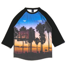 APPLEBUM Sunset Playground Raglan 3/4 Sleeve Tee画像
