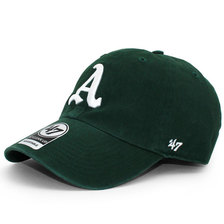 '47 Brand OAKLAND ATHLETICS CLEAN UP STRAPBACK DARK GREEN B-RGWRP18GWS-DG画像