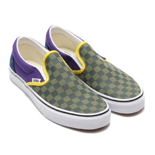 VANS CLASSIC SLIP-ON OTW RALLY GREEN/PURPLE/BLUE VN0A4BV3V9B画像