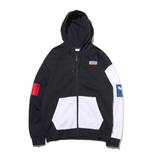 PUMA COLOUR BLOCK ZIPUP HOODIE PUMA BLACK 596411-01画像