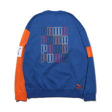 PUMA COLOUR BLOCK CREWSWEAT GALAXY BLUE 596412-39画像