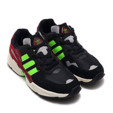 adidas YUNG-96 CORE BLACK/SOLAR GREEN/COLLEGEATE BURGUNDY EE7247画像