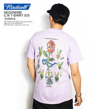RADIALL HEDONISM CREW NECK T-SHIRT S/S -PURPLE- RAD-19SSS-TEE003画像
