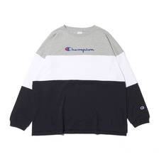 Champion L/S T-SHIRT OXFORD GREY C3-Q440-070画像